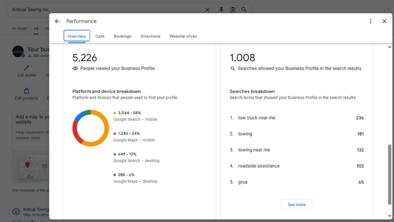 Kritical Towing - Local SEO Dominance 3