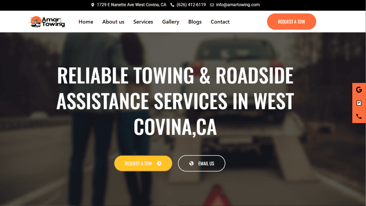 Amar Towing - Rapid Response UI