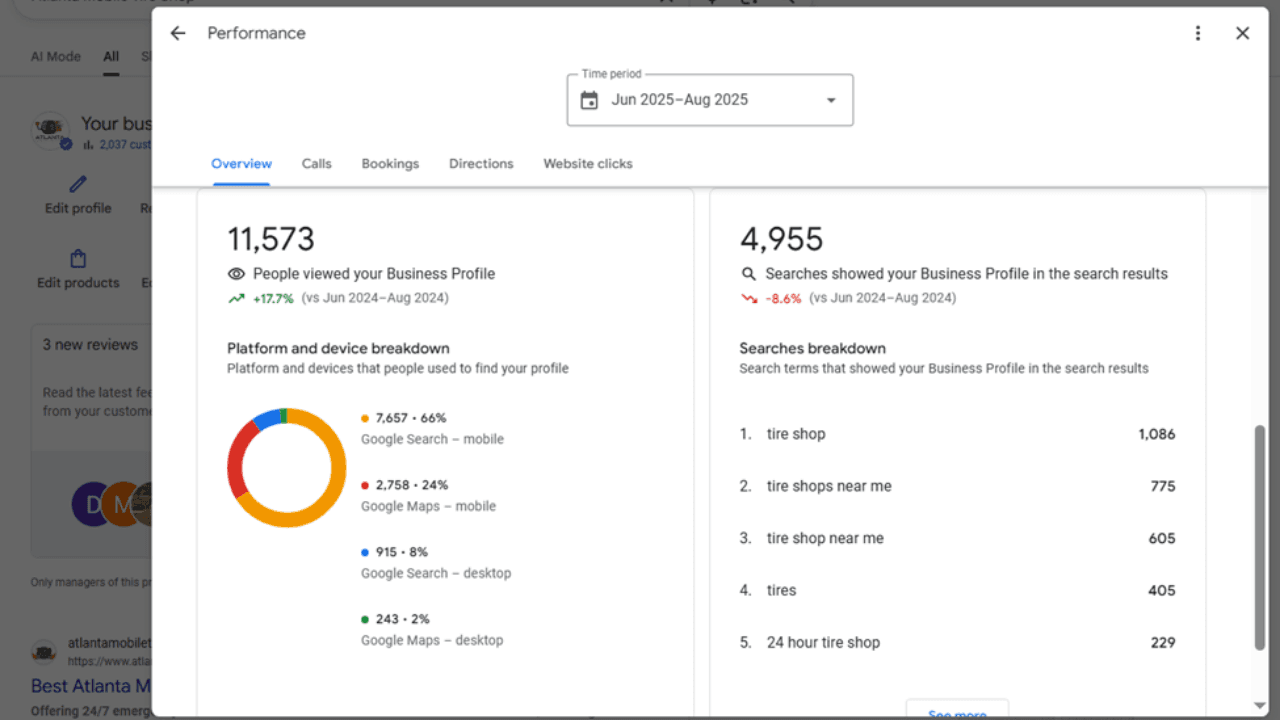 Atlanta Mobile Tire Shop - Regional SEO 3