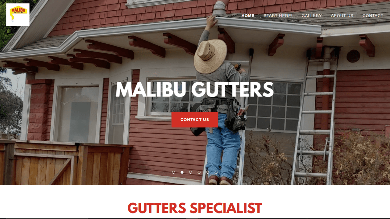 Malibu Gutters - SEO & Lead Gen Optimization